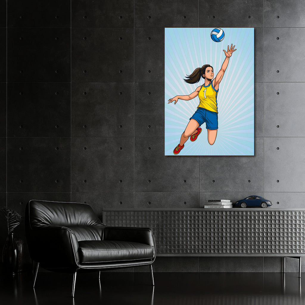 Volleyball Drive: The Energy of Sport in Motion