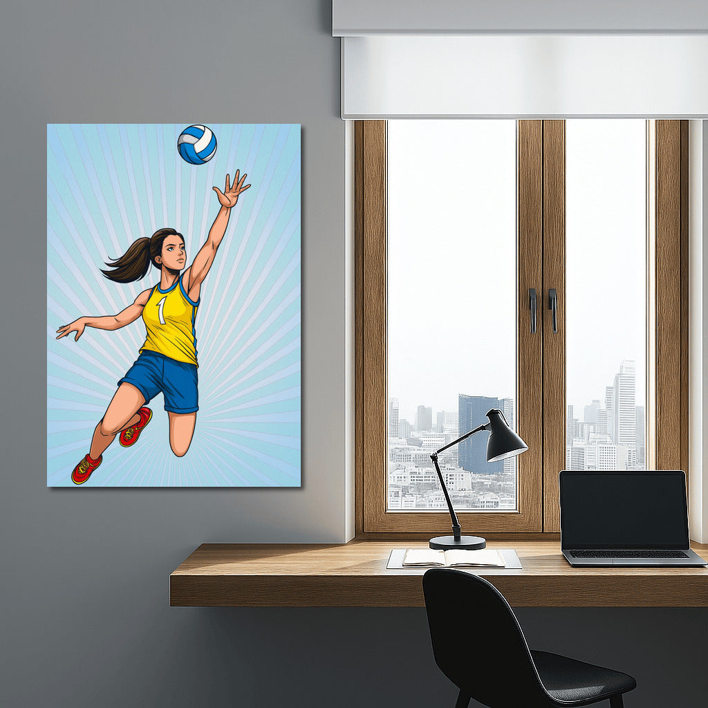 Volleyball Drive: The Energy of Sport in Motion