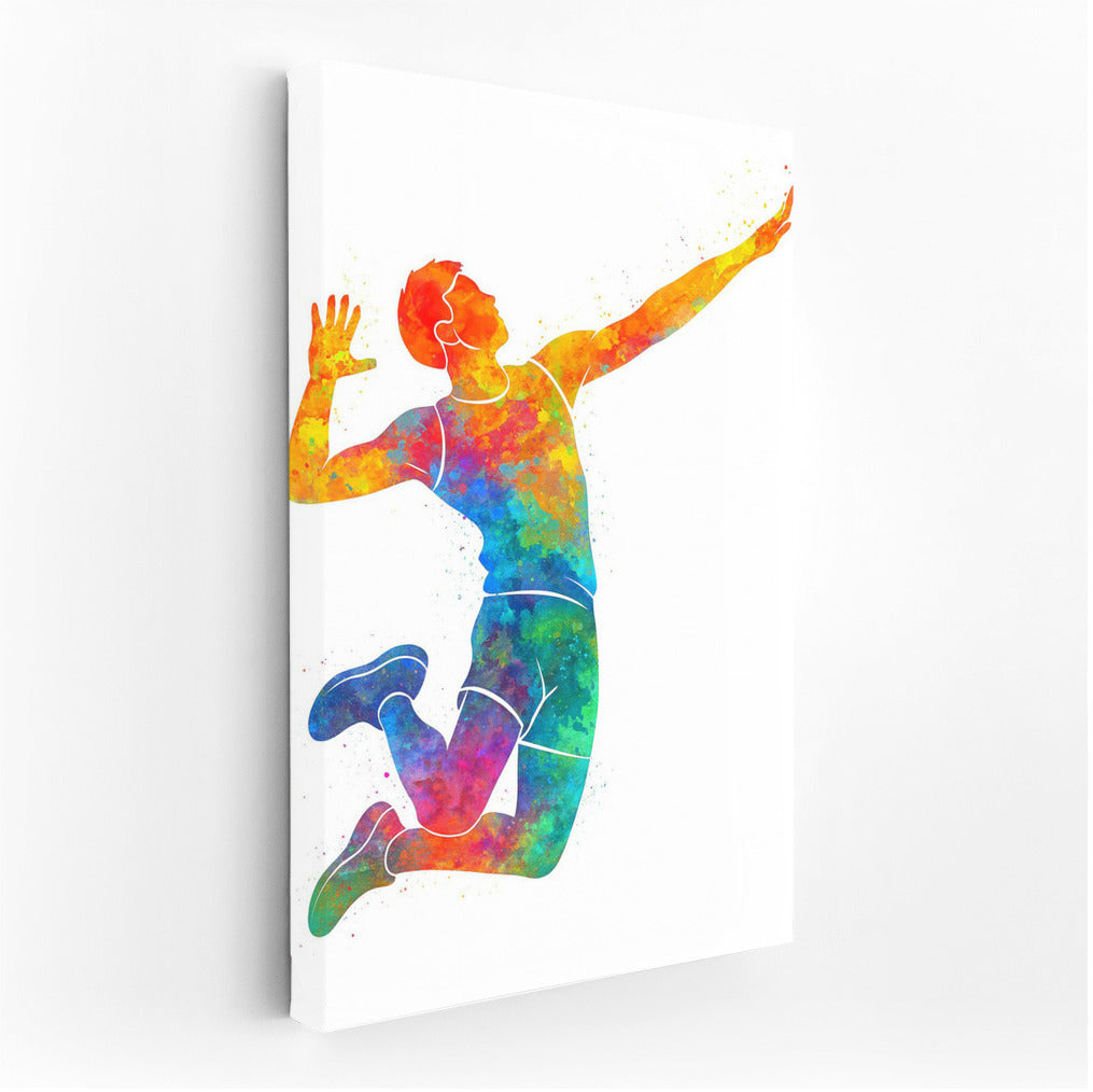 Bright Takeoff: Volleyball Energy
