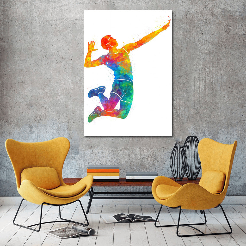 Bright Takeoff: Volleyball Energy