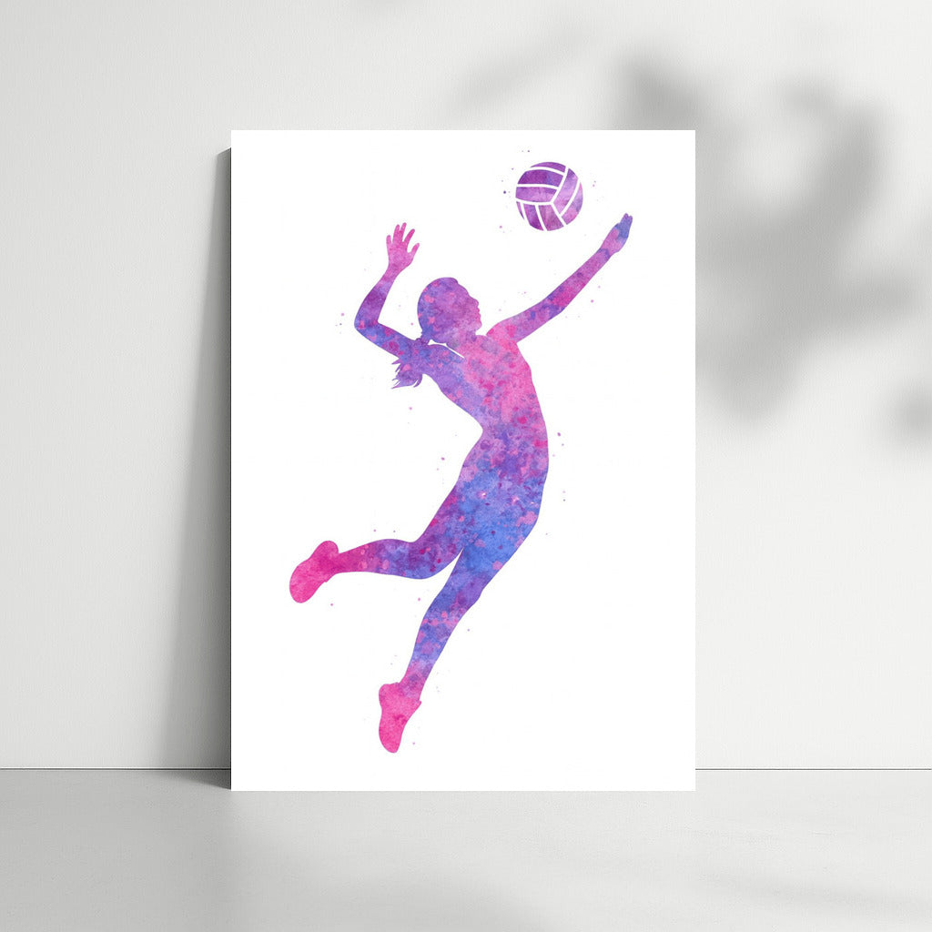 Volleyball Flight: The Energy of Sport in Bright Colors