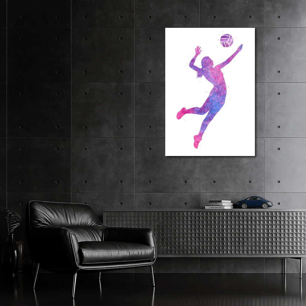 Volleyball Flight: The Energy of Sport in Bright Colors