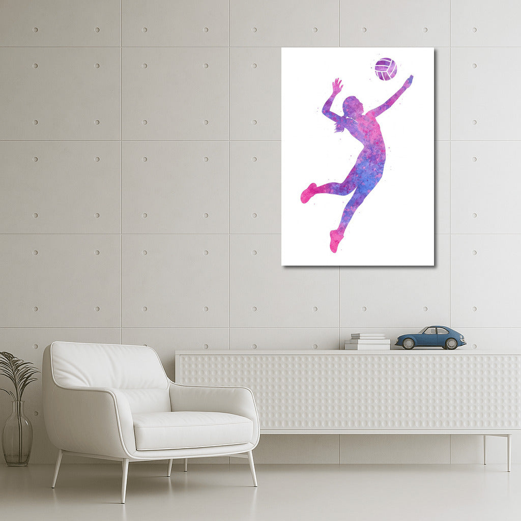 Volleyball Flight: The Energy of Sport in Bright Colors