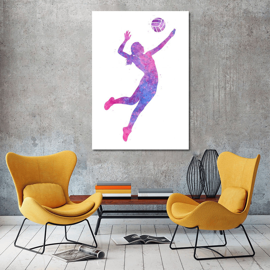 Volleyball Flight: The Energy of Sport in Bright Colors