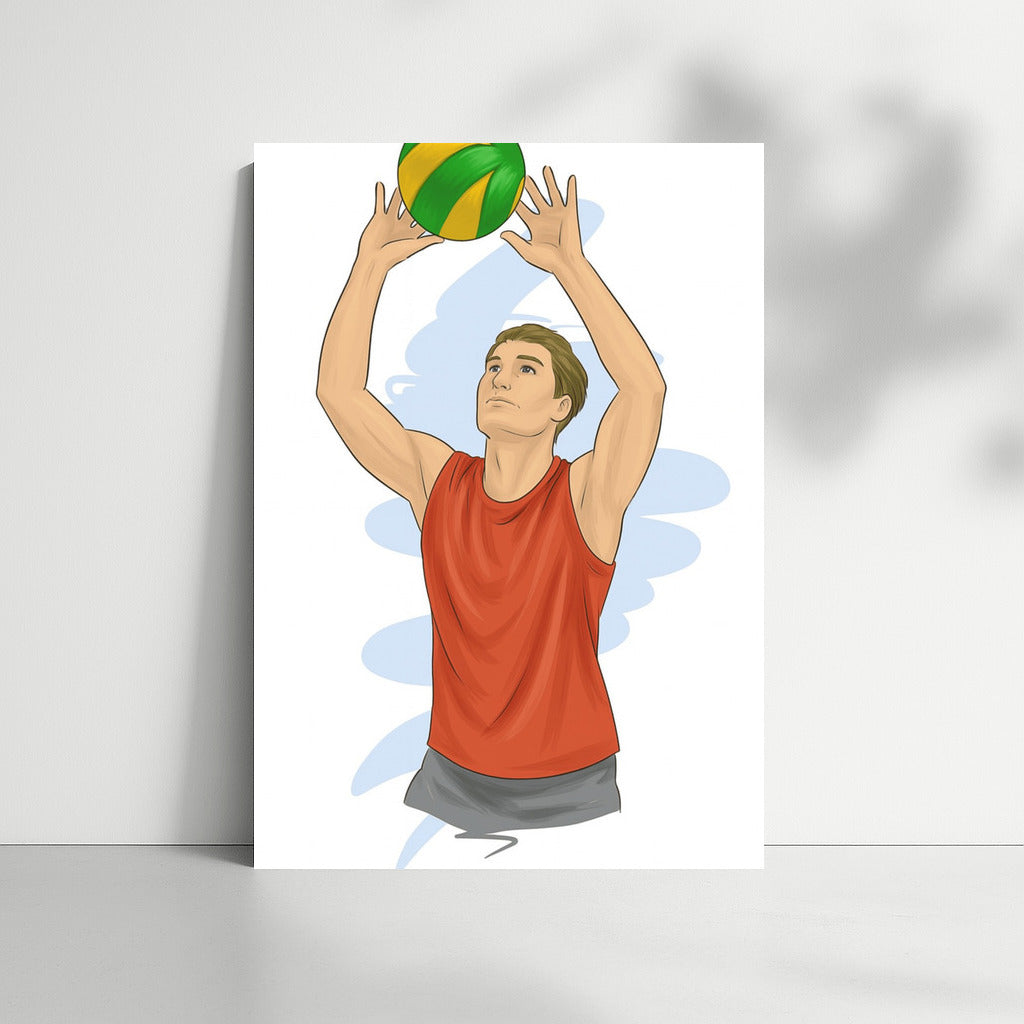 Volleyball Energy: Dynamics of Sport on Canvas