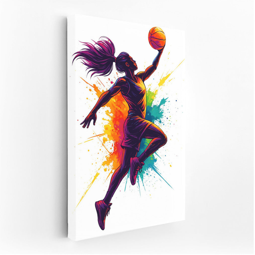 Volleyball Jump: The Energy of Sports in Vibrant Colors