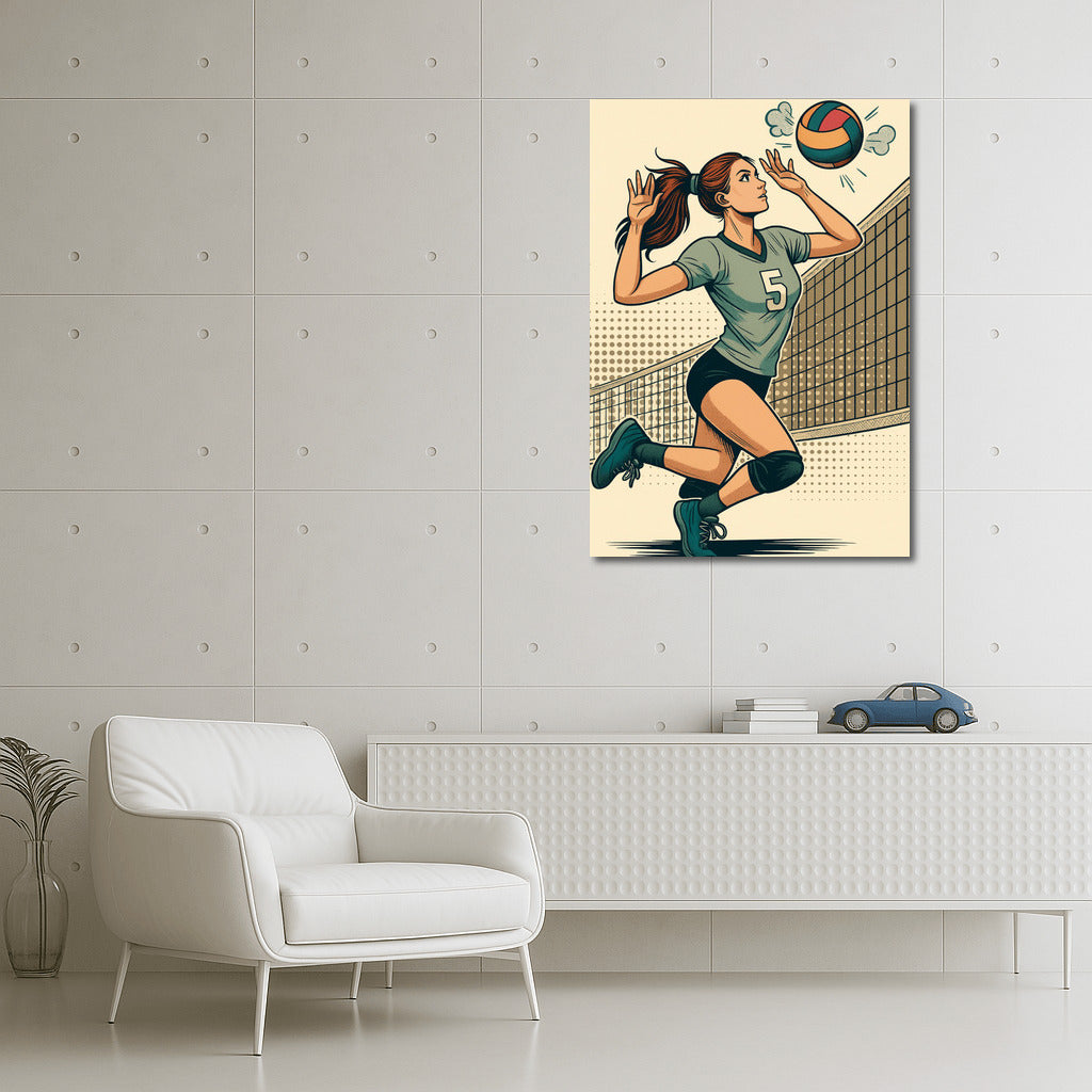 Volleyball: The Moment of the Decisive Strike