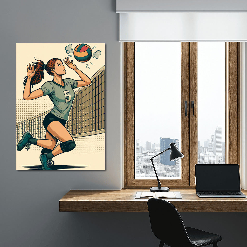 Volleyball: The Moment of the Decisive Strike
