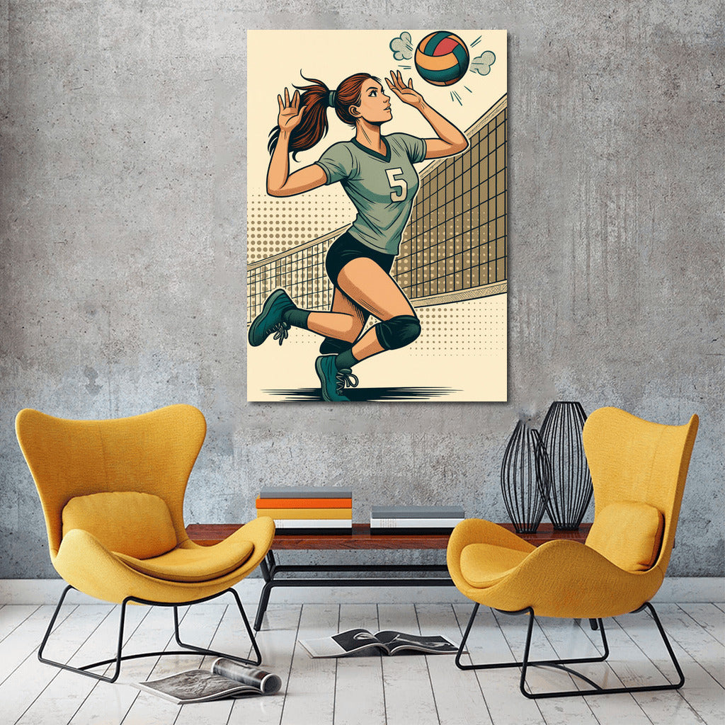 Volleyball: The Moment of the Decisive Strike