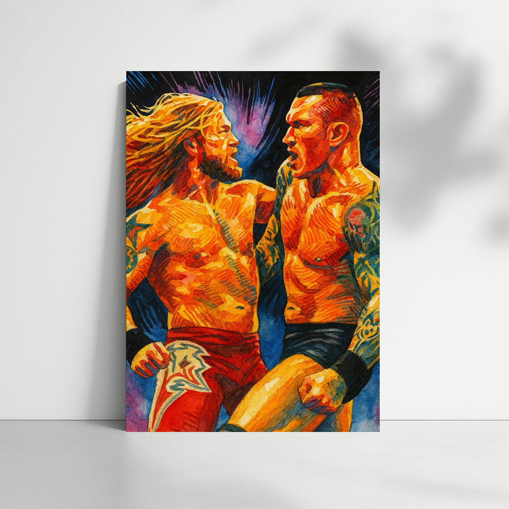 The Dynamics of Wrestling: The Energy of Sports in Vivid Colors