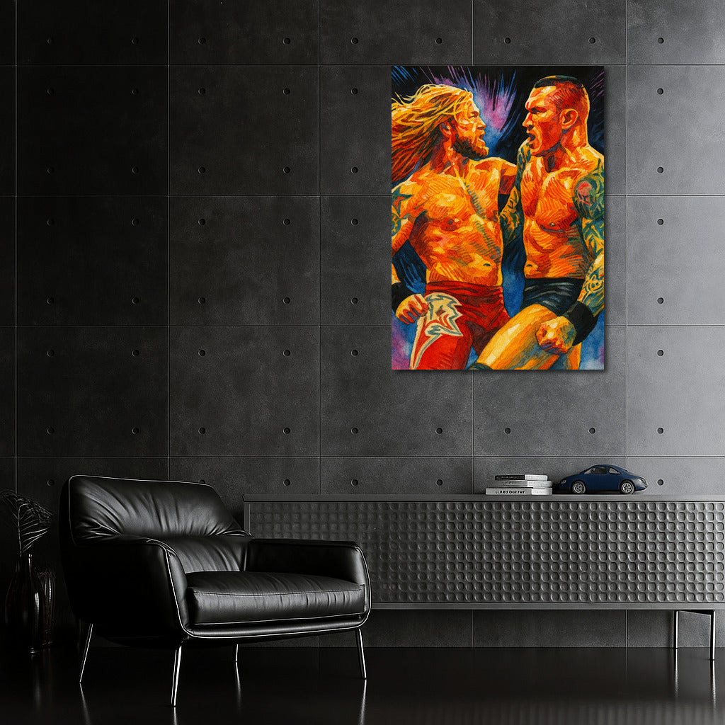 The Dynamics of Wrestling: The Energy of Sports in Vivid Colors