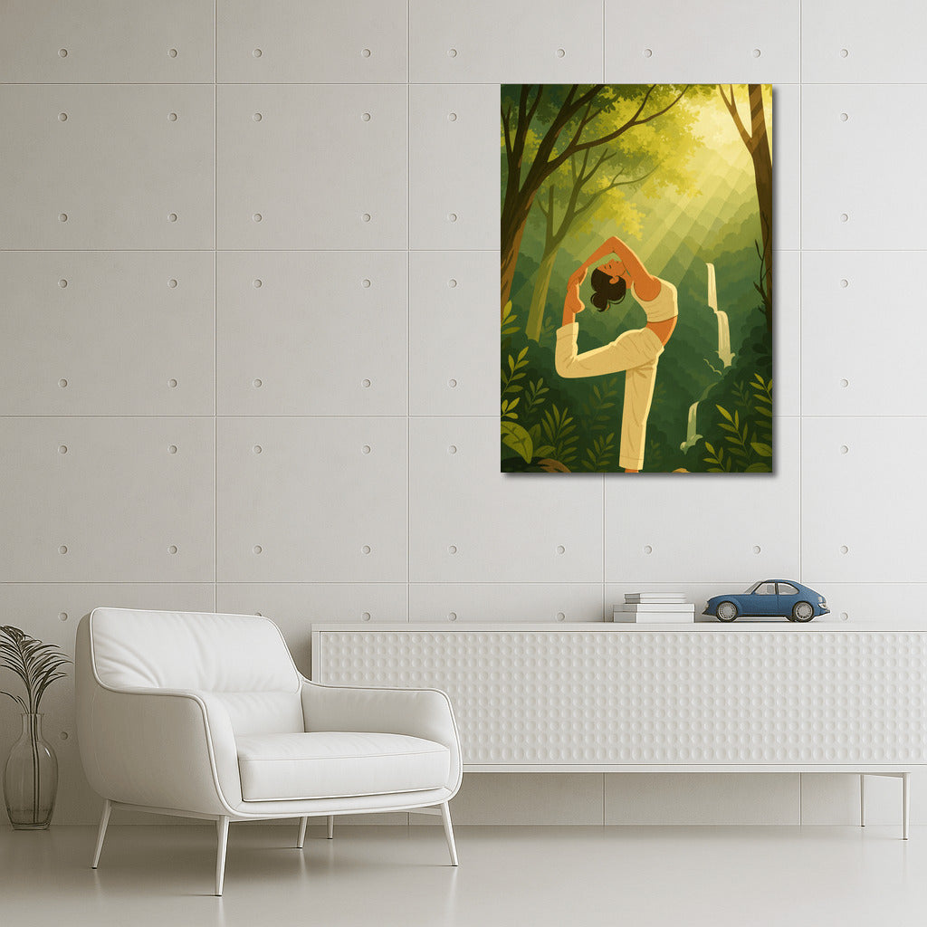 Yoga in the Forest Glade: Harmony and Power of Nature