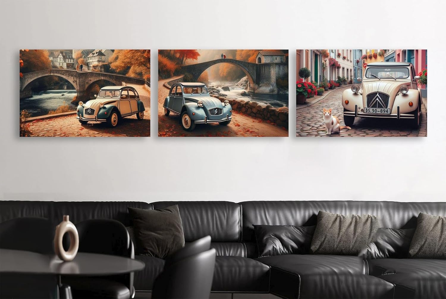 Citroen Old Wall Art Set