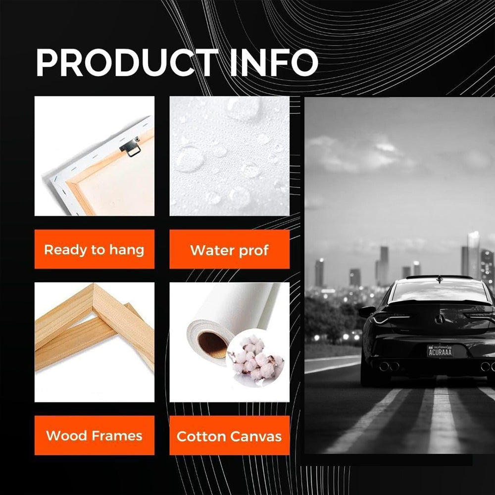 Acura Black and White - Stylish and Sophisticated Spirit