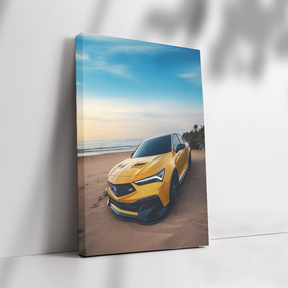 Acura Integra Type S HRC at Beach - Sporty Elegance