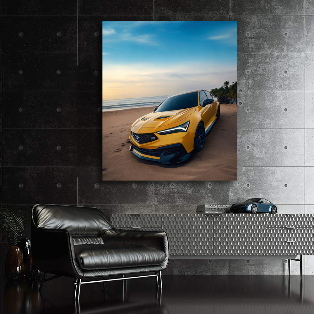 Acura Integra Type S HRC at Beach - Sporty Elegance