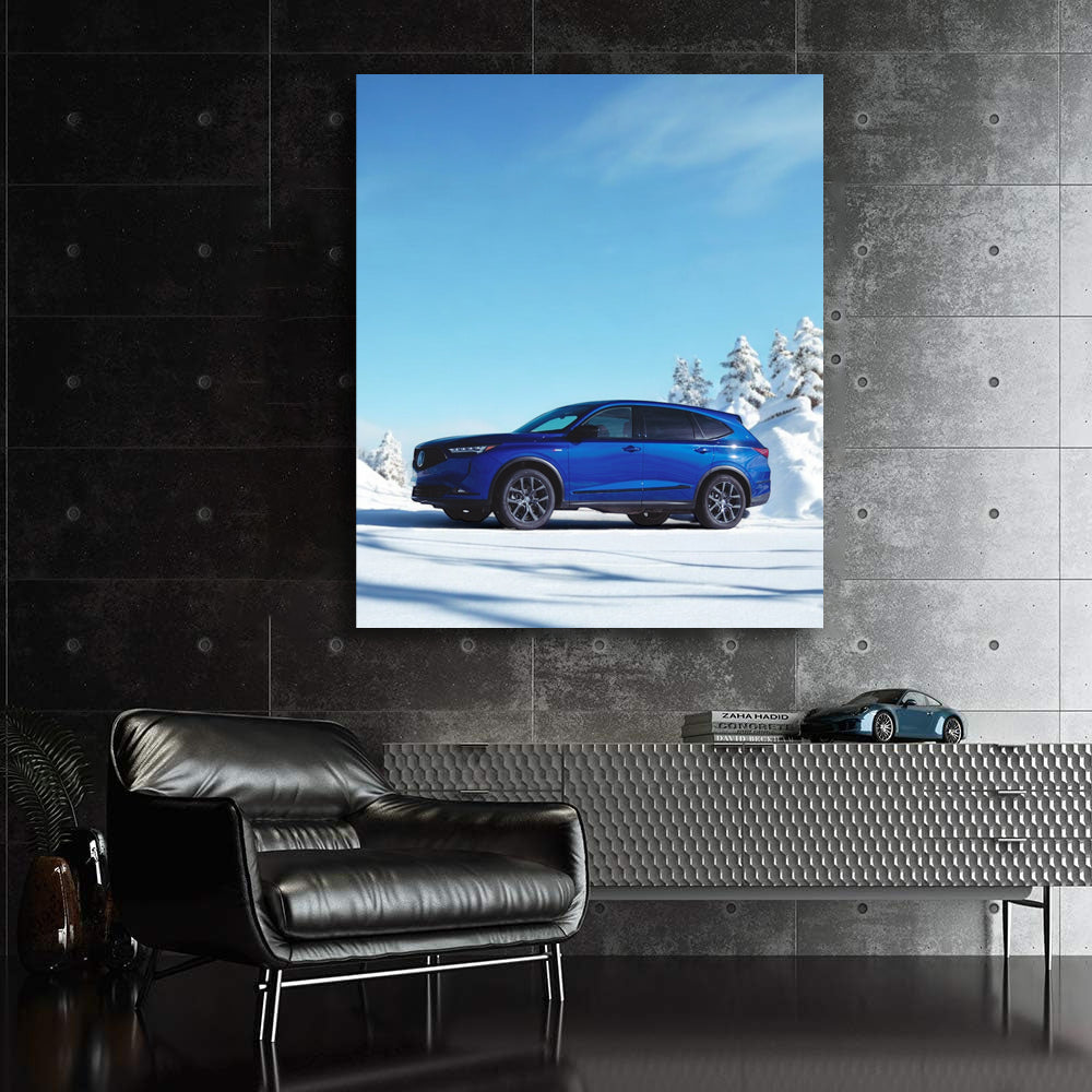 Acura MDX Navigating Snow - Reliable Luxury SUV