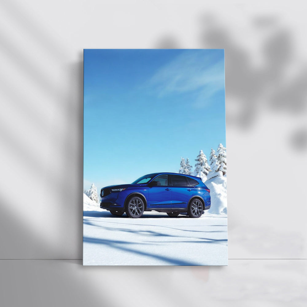 Acura MDX Navigating Snow - Reliable Luxury SUV