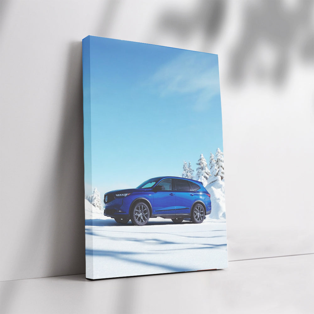 Acura MDX Navigating Snow - Reliable Luxury SUV