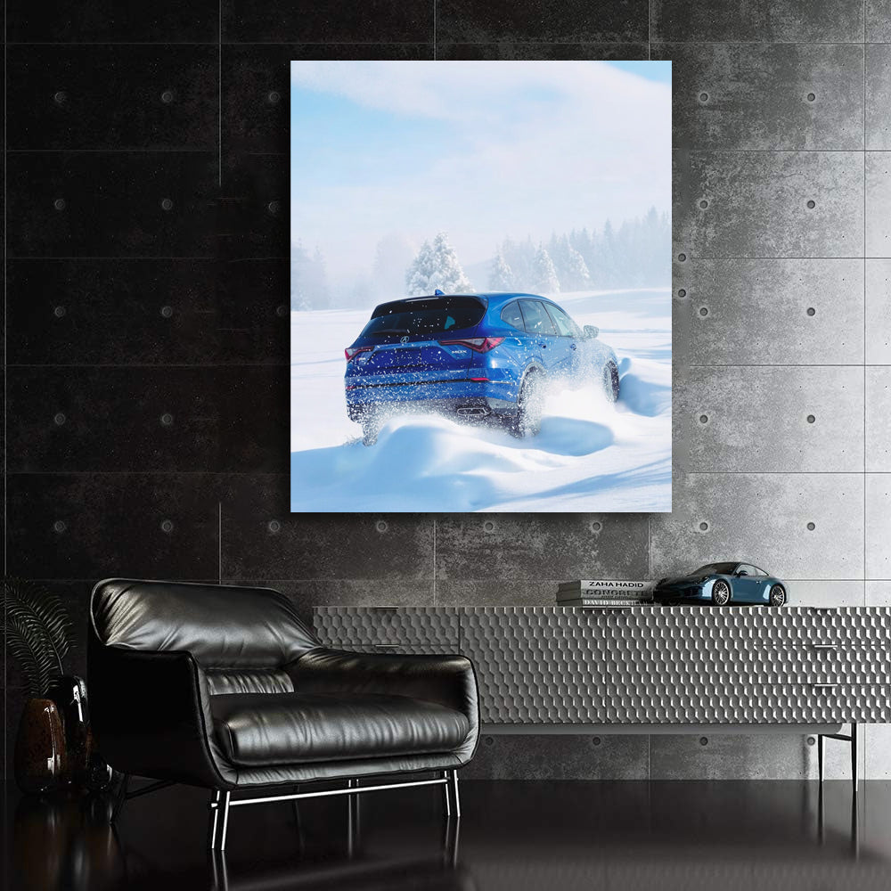 Acura MDX Navigates Snowy Terrain - Reliable Winter Warrior