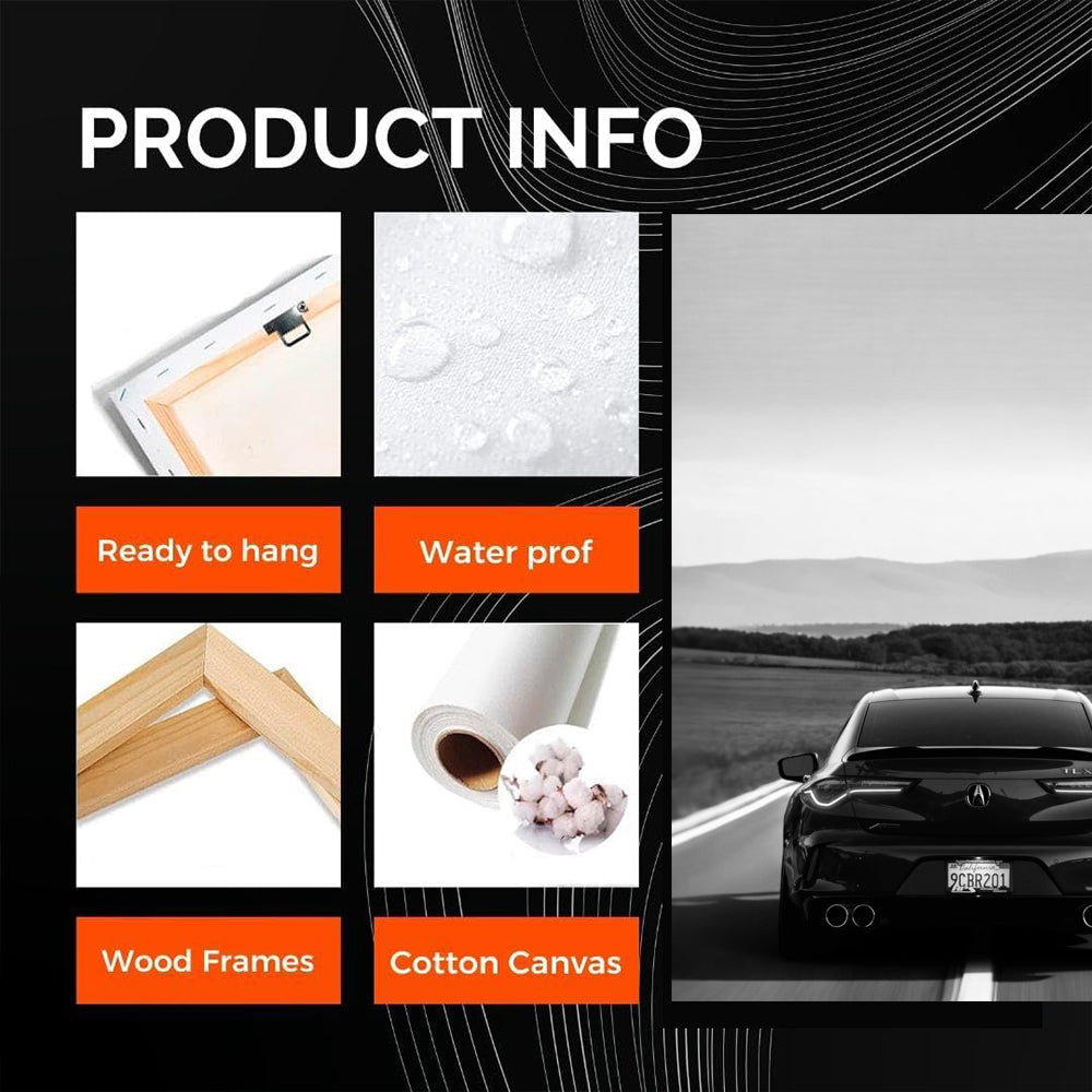 Acura Monochrome Car - Sleek and Modern Design