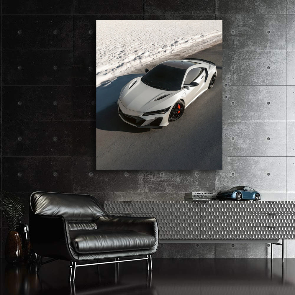 Acura NSX Type S Navigating Snow - Performance Meets Elegance