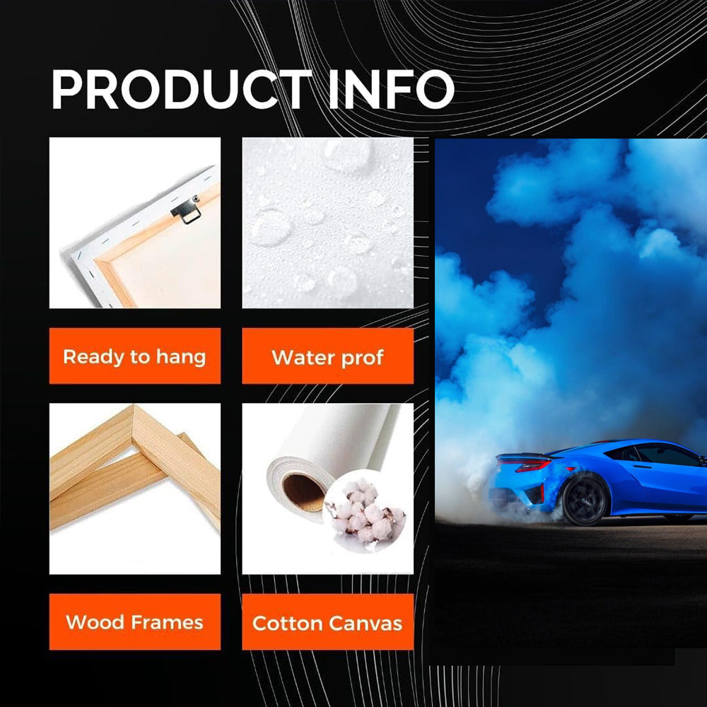 Acura NSX Surrounded by Smoke - Power and Precision