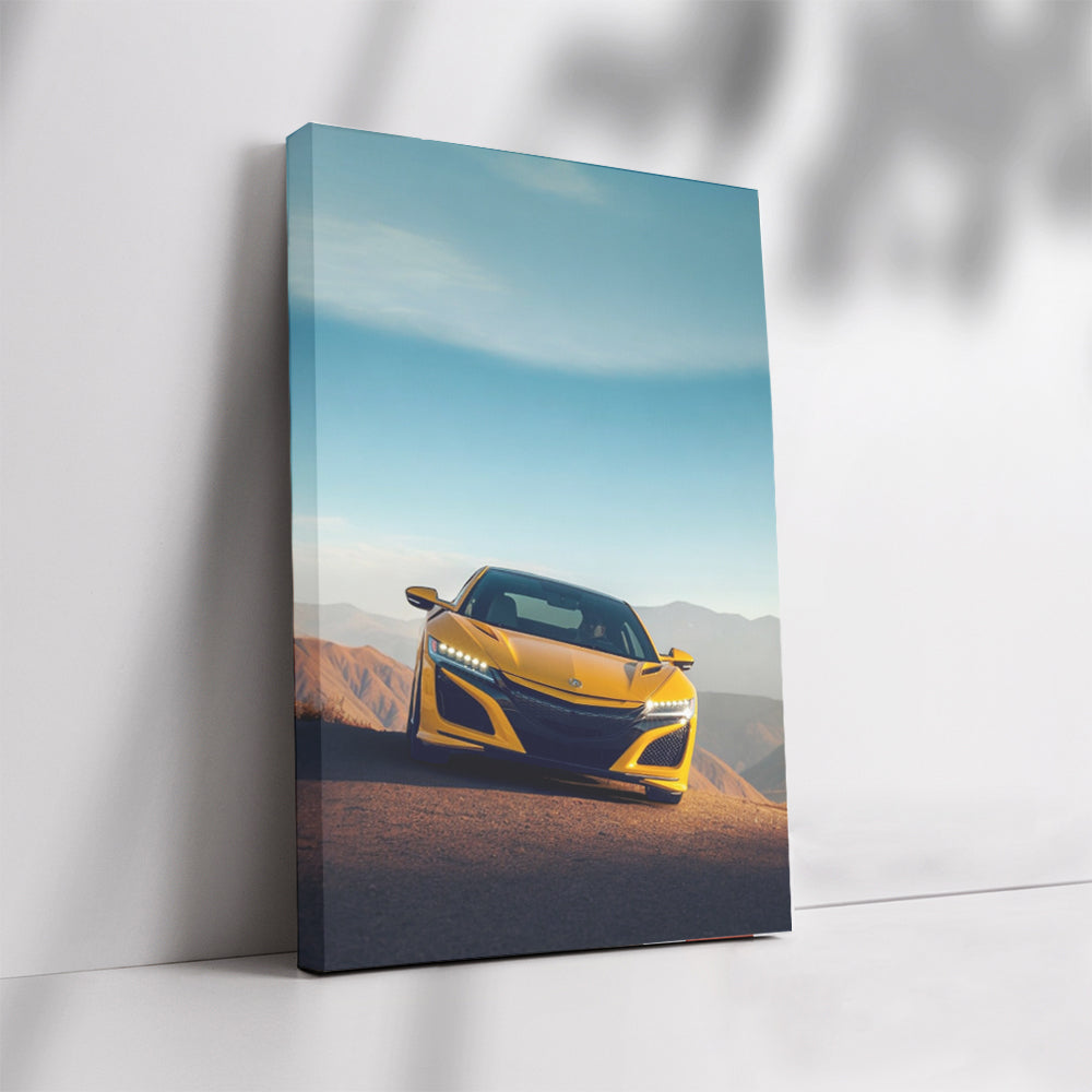 Acura NSX Amidst Mountain Peaks - Blend of Power and Elegance