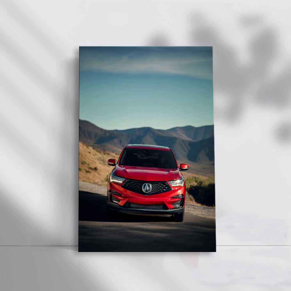 Red Acura RDX A-Spec Conquering Mountain Roads - Sporty Elegance