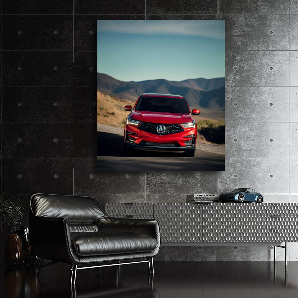 Red Acura RDX A-Spec Conquering Mountain Roads - Sporty Elegance