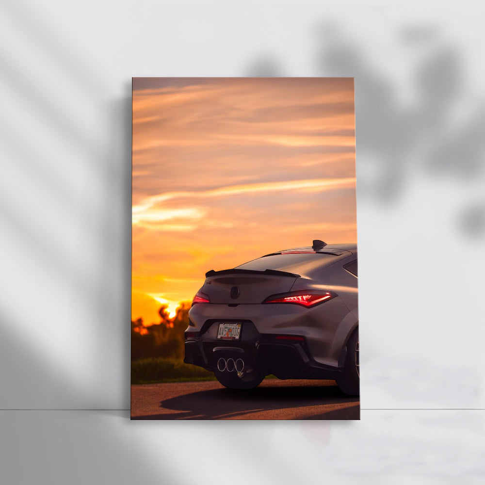 Acura Type S at Sunset - Sleek Power and Elegance