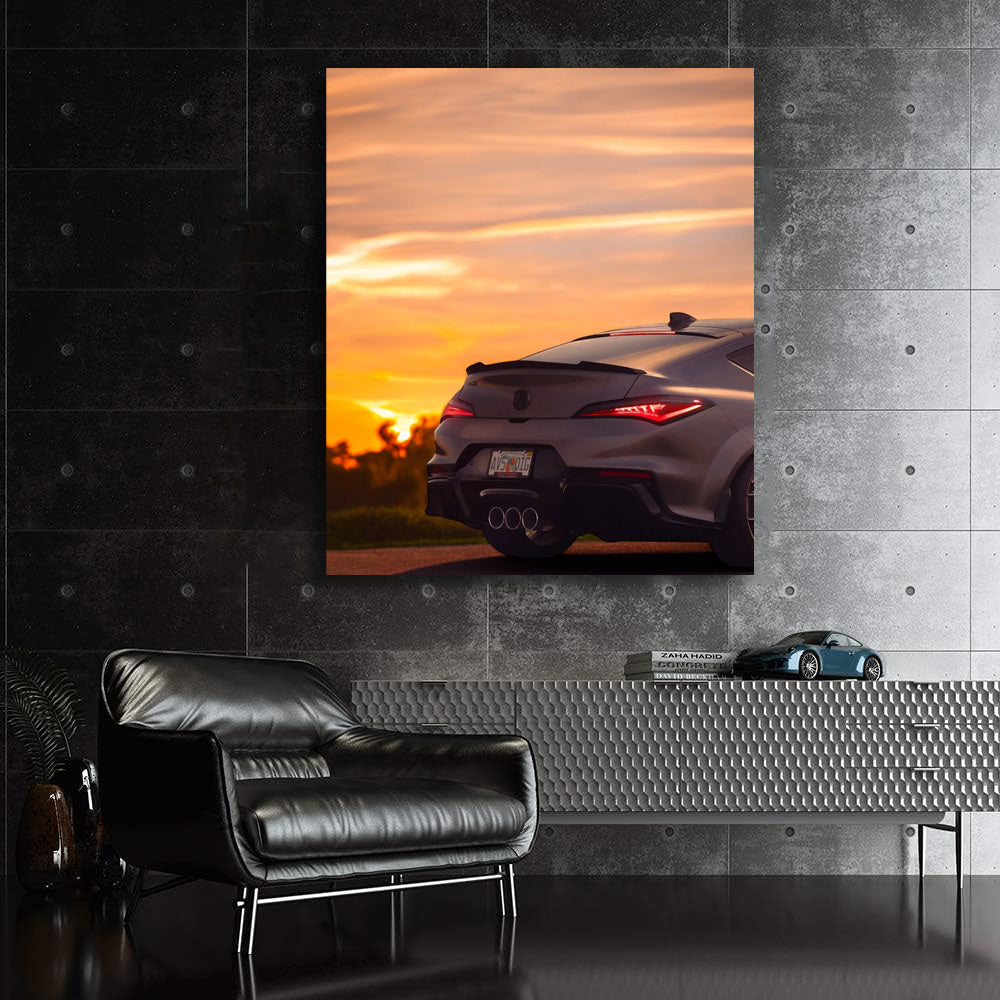 Acura Type S at Sunset - Sleek Power and Elegance
