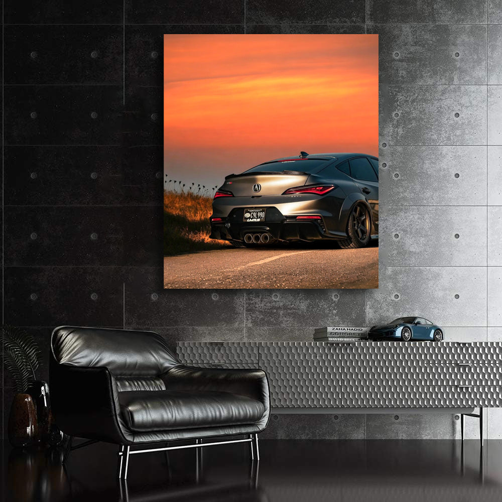 Acura Type S at Sunset - Blend of Elegance and Power