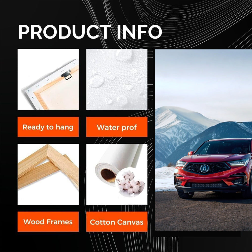 Acura Amidst Snowy Mountains - Fusion of Elegance and Power