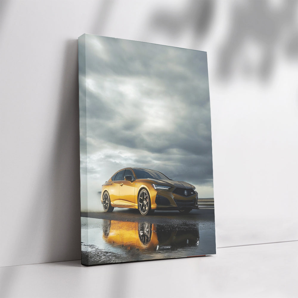 Acura Under Overcast Skies - Sleek and Stylish Ride