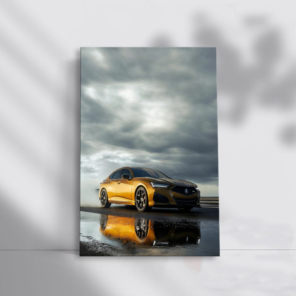 Acura Under Overcast Skies - Sleek and Stylish Ride