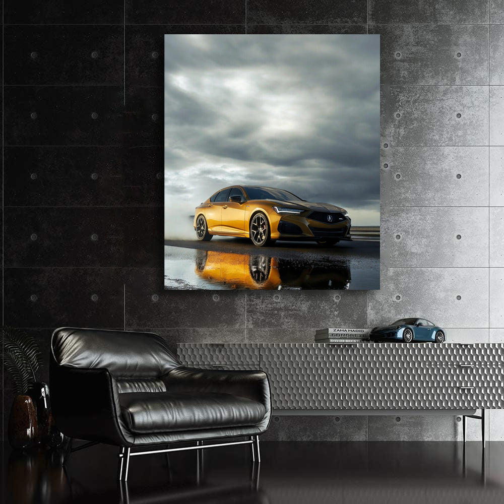 Acura Under Overcast Skies - Sleek and Stylish Ride