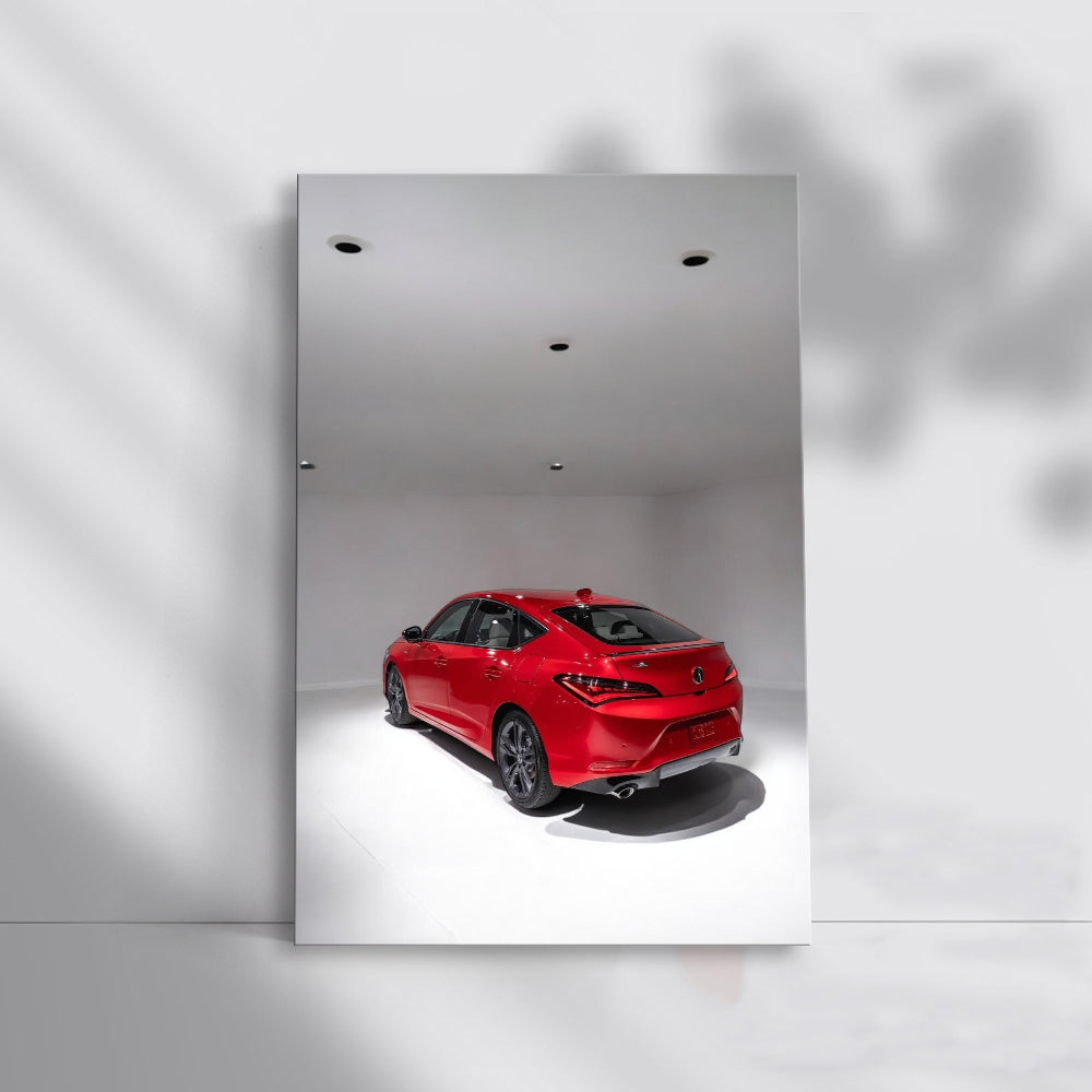 Acura Parked Neatly - Sleek and Stylish Design