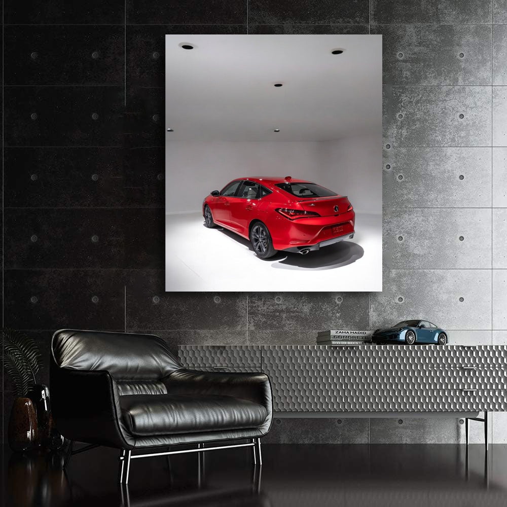 Acura Parked Neatly - Sleek and Stylish Design