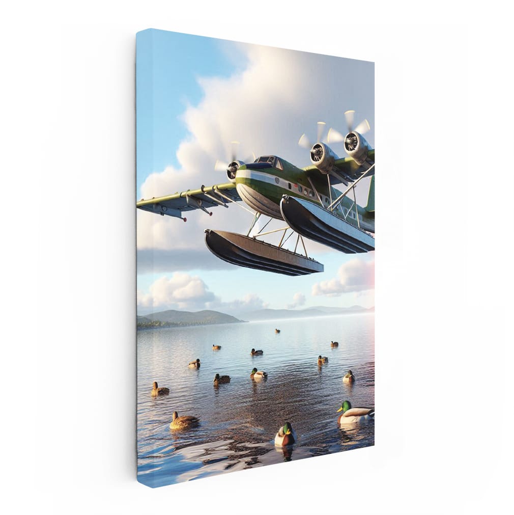 Amphibious Aircraft In Flight - 1