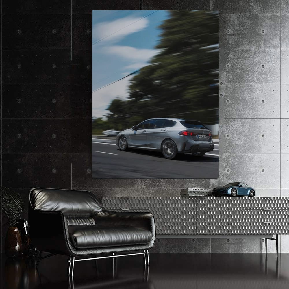 Sleek Grey BMW 1 Series - Compact Luxury in Motion