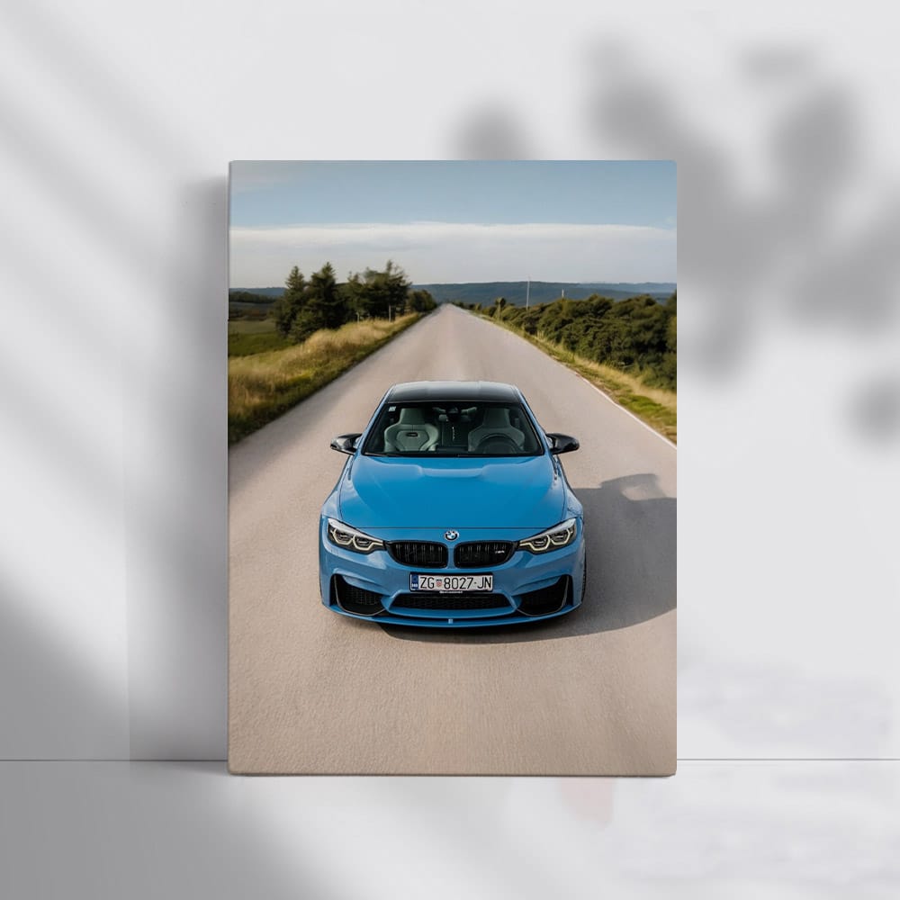 Blue BMW F82 M4 Competition - Performance and Style