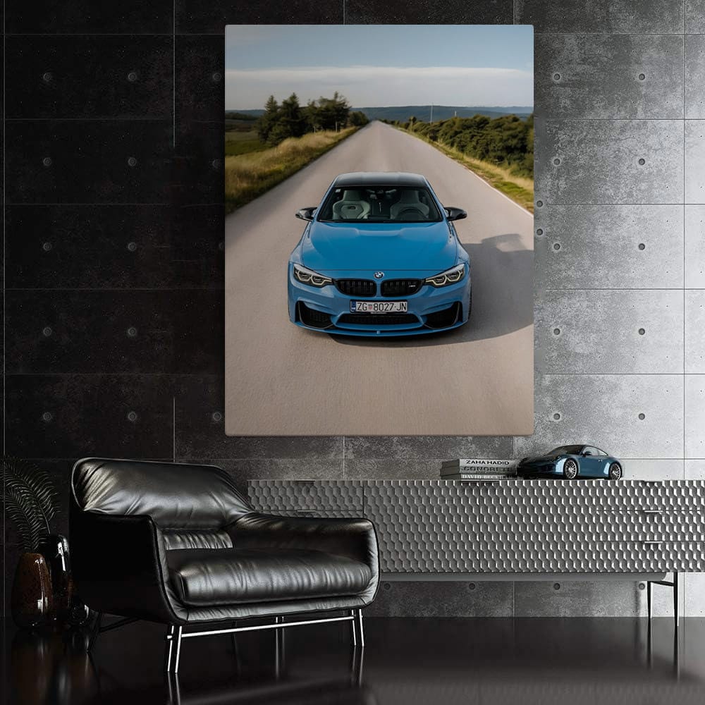 Blue BMW F82 M4 Competition - Performance and Style