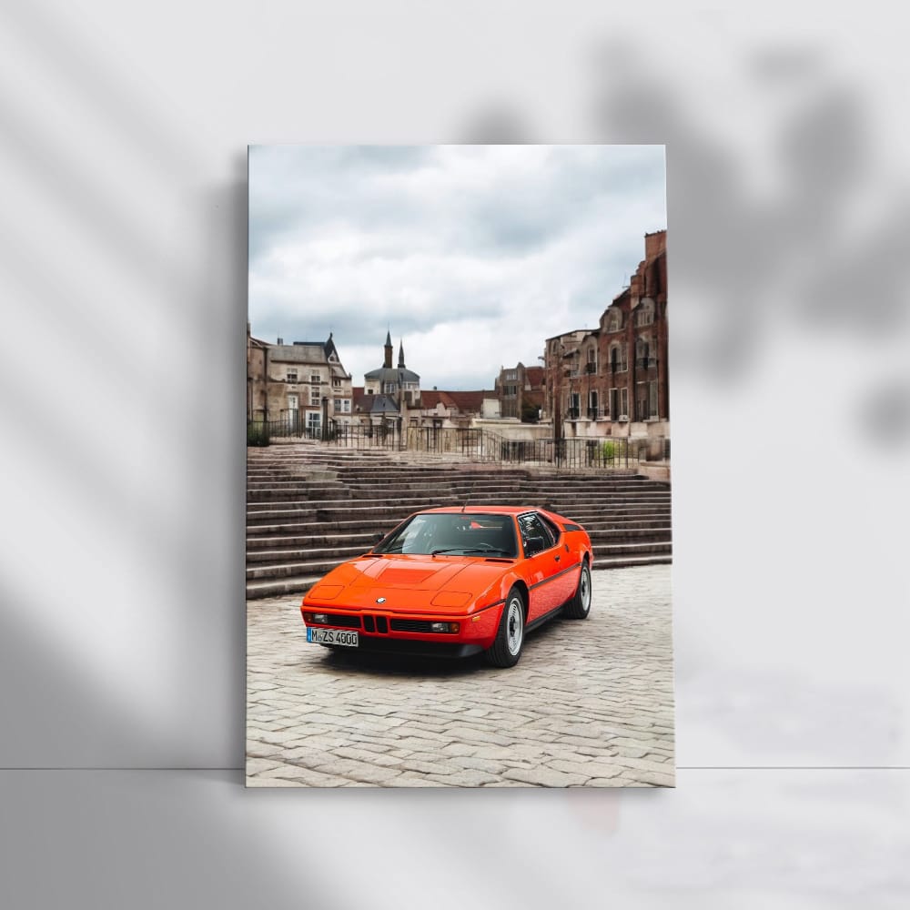 Vintage Red BMW M1 - Classic Performance Legend