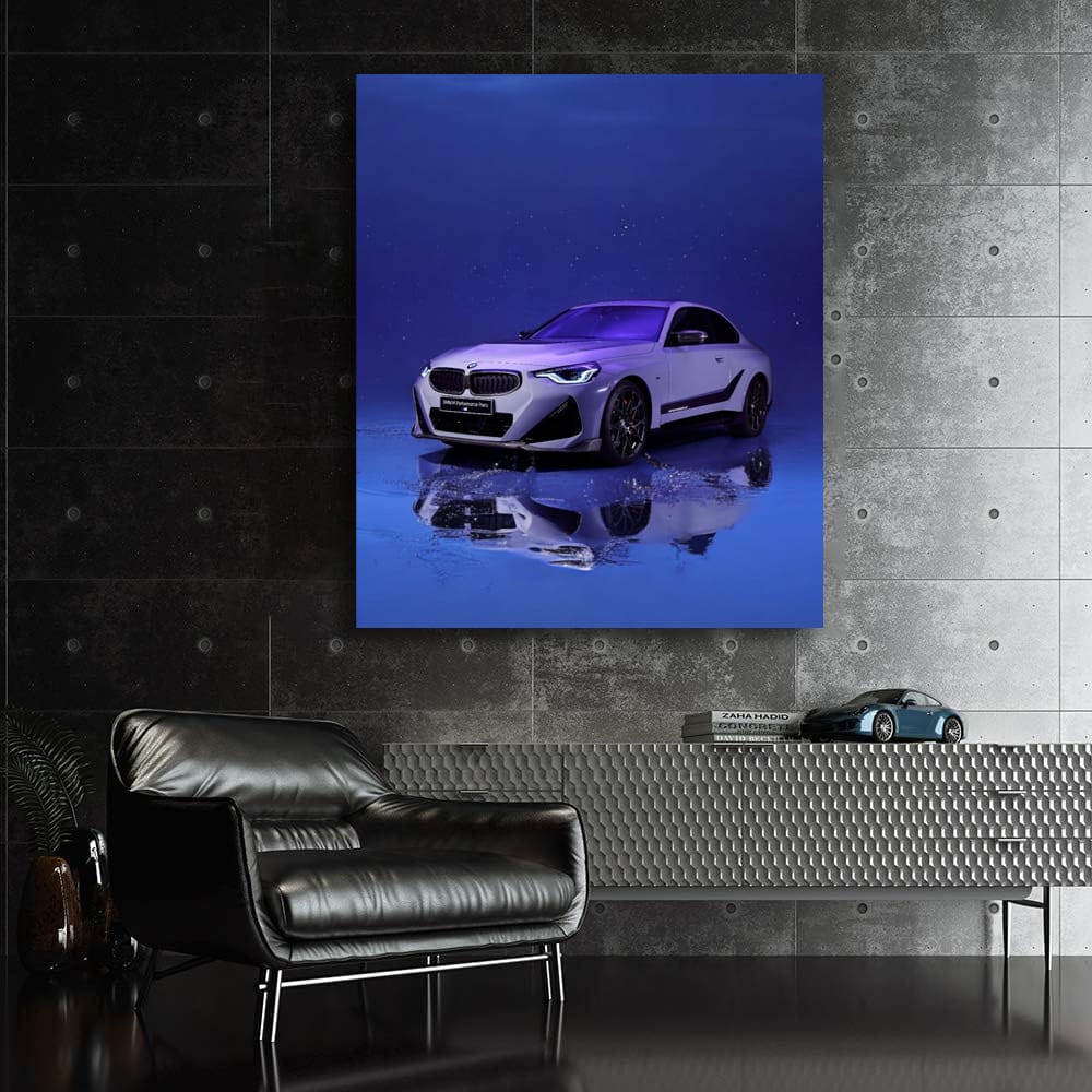 BMW M240i Against Vibrant Purple: Power Meets Elegance
