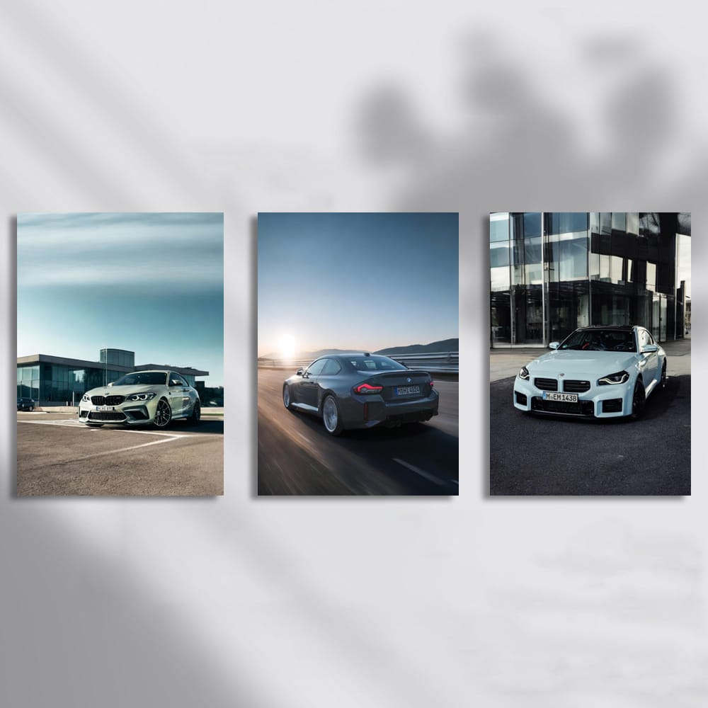 BMW M2 Competition White, Grey Set of 3