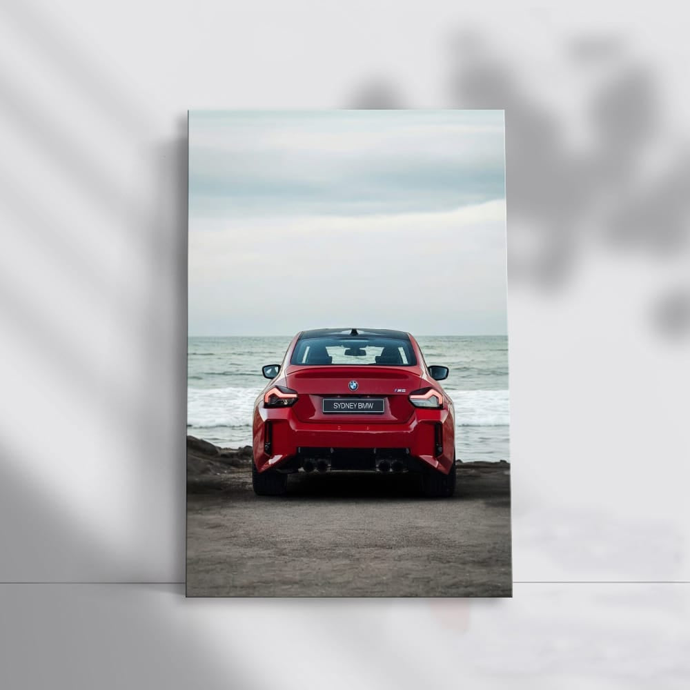 BMW M2 in Red - Striking Rear View, Dynamic Performance