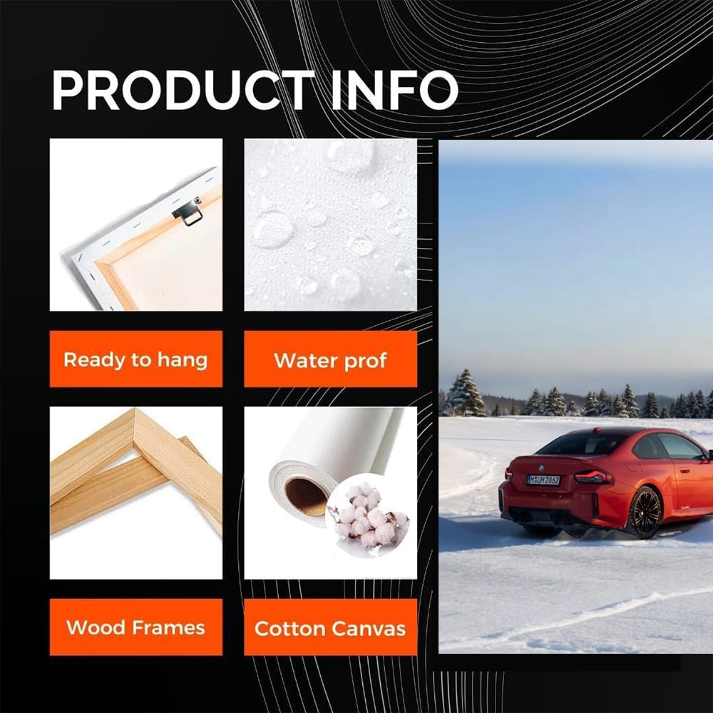 BMW M2 in Fiery Red on Snow - Ultimate Driving Machine
