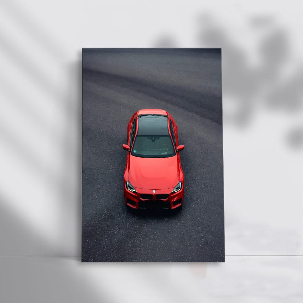 BMW M2 Red Side Top View - Bold and Sporty Design