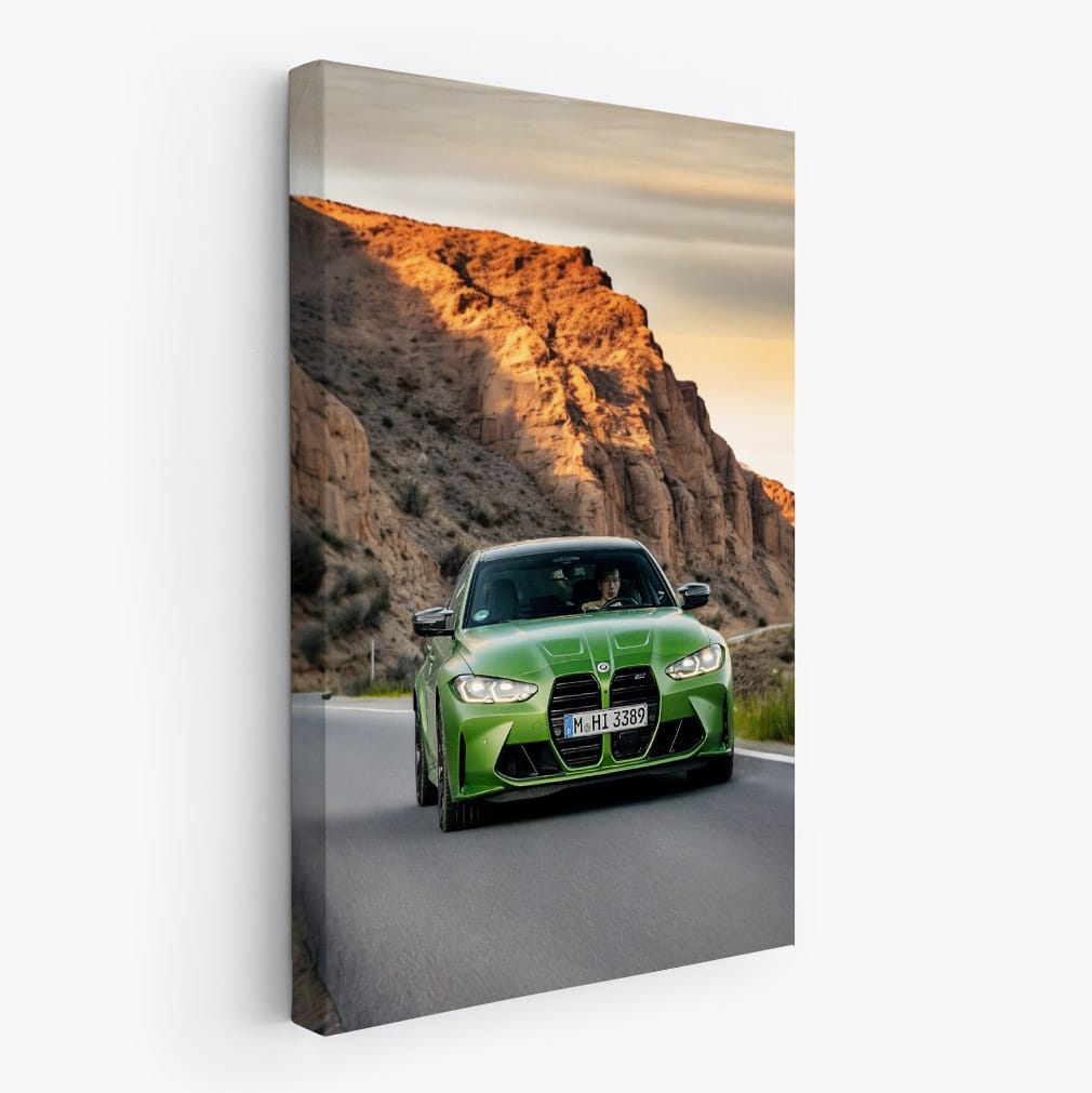 BMW M3 Competition Sedan in Green - Bold Performance Icon